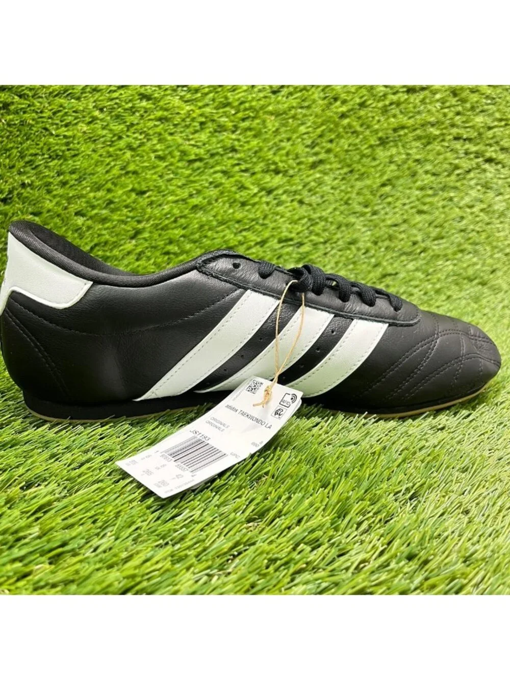 Adidas Taekwondo Lace Womens Size 9.5 Black Athletic Lifestyle Shoes Sneakers
